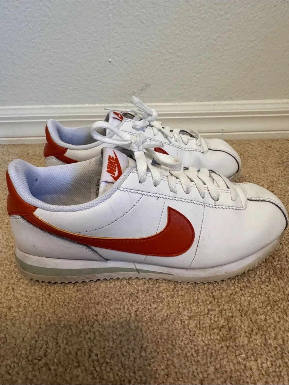 Nike size design orange
